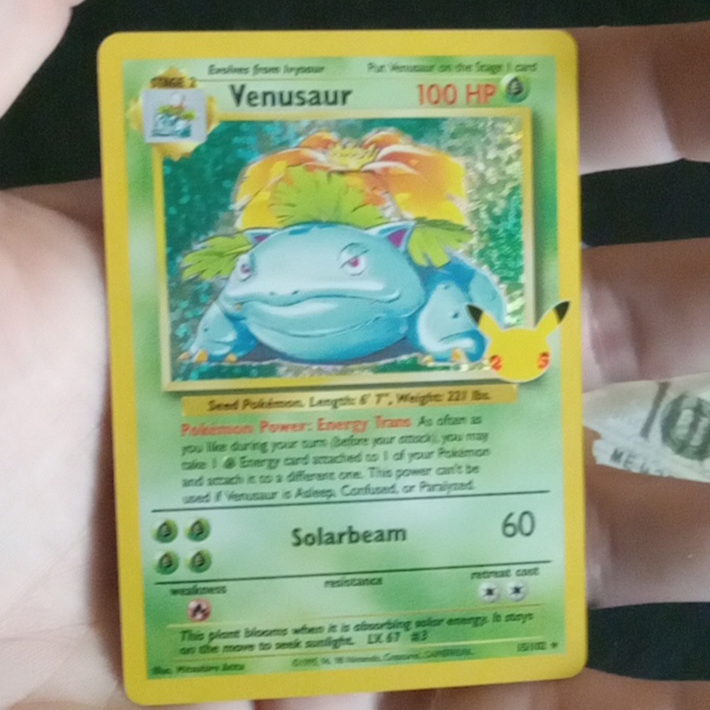 POKÉMON"Venusaur"HOLOgraphic card#15/102 CeLeBrAtIoNs set!